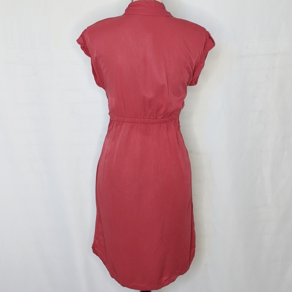 EUC cap sleeved shirt dress - Picture 3 of 5